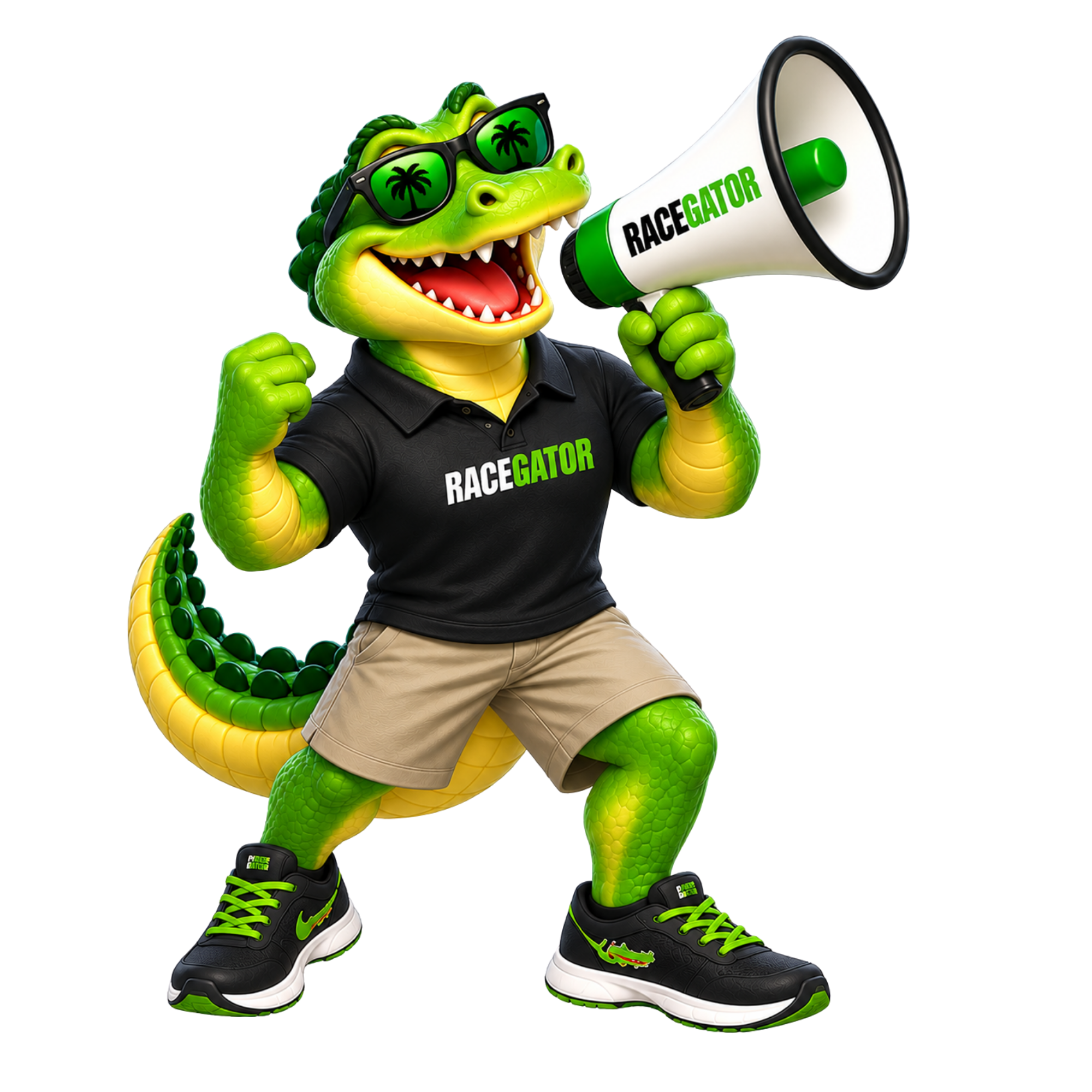 Gary Gator promoting Race Gator for race directors